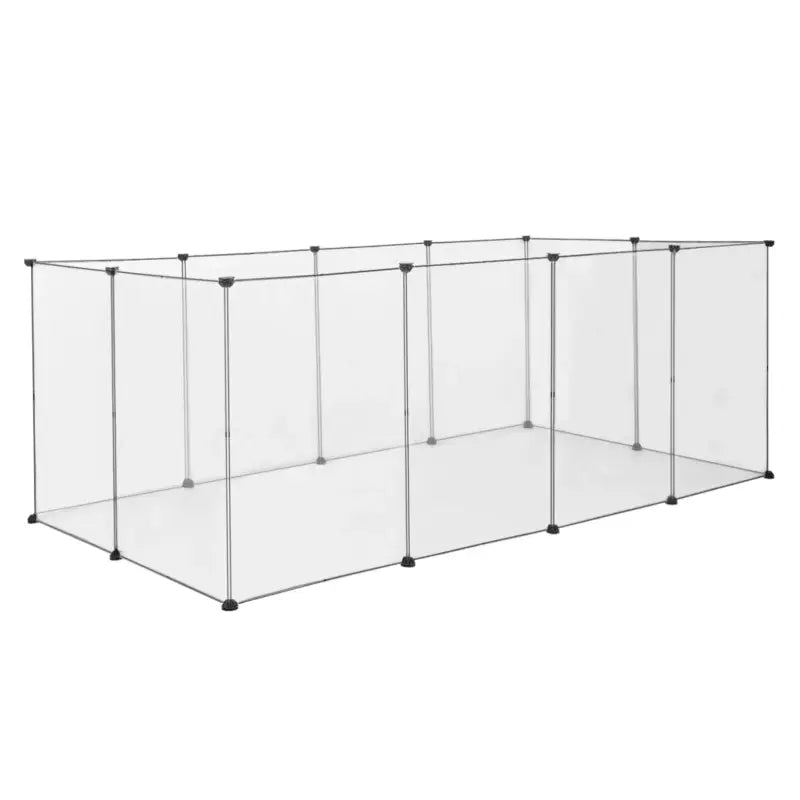 Modulaire BukkitBow knaagdierenren met stevige panelen, geschikt voor konijnen en knaagdieren, 100x200x70cm, geschikt voor dierenverblijf