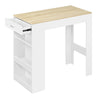 Multifunctionele BukkitBow bartafel met wijnrek en lade, modern design, geschikt voor woonkamer of keuken.