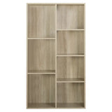 BukkitBow multifunctionele kubus boekenkast met 7 vakken, ruimtebesparend, eenvoudig te monteren, afmeting 59,5x29,5x108cm.