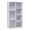 BukkitBow multifunctionele kubus boekenkast met 7 vakken, ruimtebesparend, eenvoudig te monteren, afmetingen 59,5x29,5x108cm.