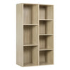 BukkitBow multifunctionele kubus boekenkast met 7 vakken, ruimtebesparend en eenvoudig te monteren, afmetingen 59,5x29,5x108 cm.