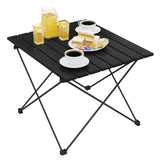 BukkitBow opvouwbare aluminium campingtafel met opbergtas, 46x40x56cm, geschikt voor kamperen en outdoor gebruik