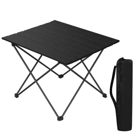 BukkitBow opvouwbare aluminium campingtafel met opbergtas, 46x40x56 cm, lichtgewicht en geschikt voor outdoor gebruik