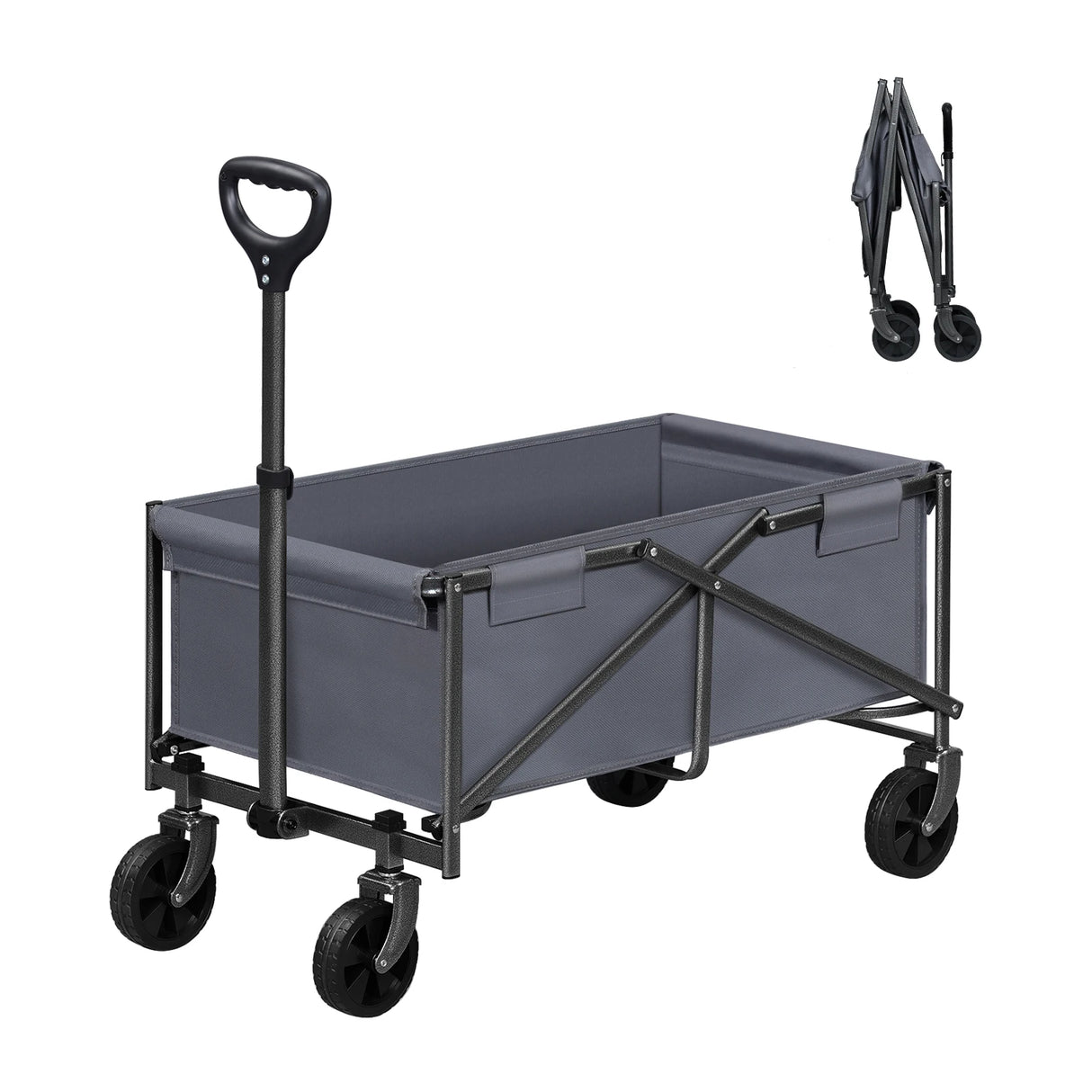BukkitBow - Opvouwbare Bolderkar - Polyester - 80kg Draagkracht - Handwagen - Camping - Strand
