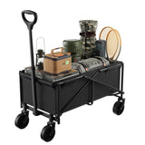 BukkitBow - Opvouwbare Bolderkar - Polyester - 80kg Draagkracht - Handwagen - Camping - Strand