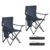 BukkitBow opvouwbare campingstoelen set van 2 met bekerhouder en draagtas, lichtgewicht en comfortabel voor kampeerplezier