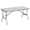 BukkitBow opvouwbare campingtafel met ijzeren buizen, aluminium frame en MDF blad, 50x69.5x60cm, draagbaar en stevig.