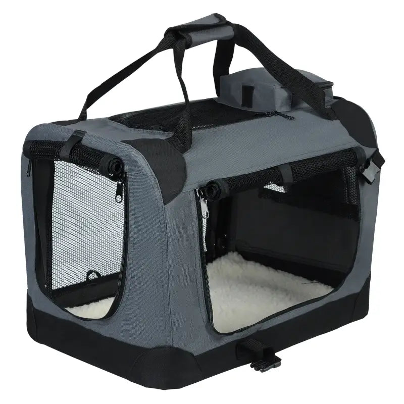 BukkitBow opvouwbare huisdieren draagtas van sterk Oxford stof met ventilatie, geschikt voor honden en katten in diverse maten.
