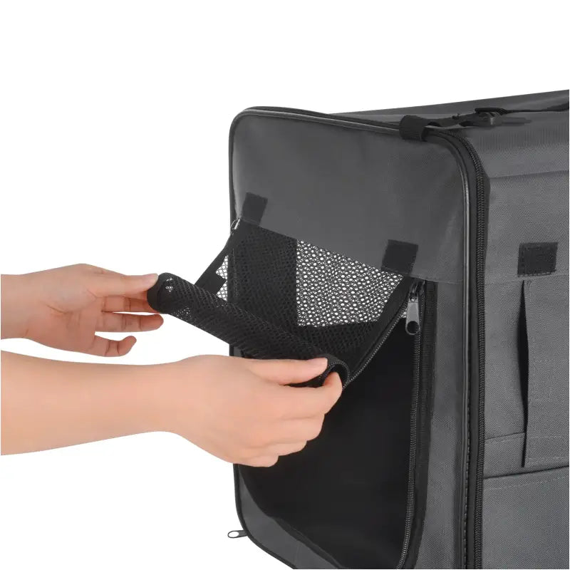 BukkitBow opvouwbare huisdieren draagtas van sterk Oxford stof met metalen buizen en ventilatieroosters voor honden en katten.