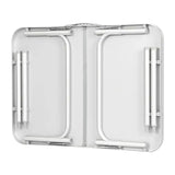 BukkitBow opvouwbare campingtafel met instelbare hoogte, lichtgewicht, maximale belasting van 30 kg, 75x55x(25-60) cm.