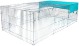 BukkitBow opvouwbare metalen dierenren met 3 deuren, formaat 180x120x60cm of 216x116x65cm, geschikt voor huisdieren