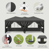 BukkitBow opvouwbare partytent 3x6m met pop-up ontwerp en 6 zijwanden, geschikt voor evenementen en buitenfeesten