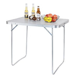BukkitBow opvouwbare campingtafel van aluminium en MDF, lichtgewicht met draagvermogen van 15 kg, ideaal voor outdoor gebruik