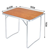 BukkitBow - Opvouwbare Tafel - Aluminium en MDF