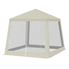BukkitBow partytent 3x3m van polyester met muskietennet, ideaal voor tuinfeestjes en buitenactiviteiten