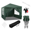 BukkitBow partytent met zijwanden, waterdicht en weerbestendig, 300x300 cm, opvouwbare tuinpaviljoen voor buitengebruik