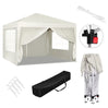 BukkitBow partytent met zijwanden, waterdicht en weerbestendig, 300x300 cm, opvouwbare tuinpaviljoen voor buitengebruik.