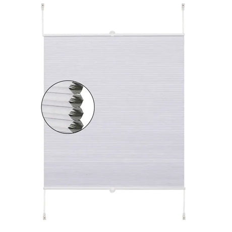 BukkitBow plissé jaloezie met dubbele honingraat structuur, breedte 45-120cm, hoogte 130-220cm, in een modern interieur.
