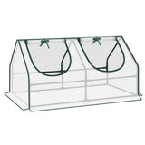 BukkitBow polytunnel tuinkas voor groenten teelt, winterproof, compact met 2 luiken, afmetingen 120x60x60 cm, geschikt voor tuinieren.