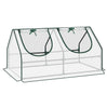 BukkitBow polytunnel tuinkas voor groenten teelt, winterproof, compact met 2 luiken, afmetingen 120x60x60 cm, geschikt voor tuinieren.