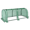 BukkitBow polytunnel tuinkas voor groente teelt, winterproof, compact met 2 luiken, afmetingen 130x60x50 cm.