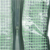 BukkitBow polytunnel tuinkas voor groenten, winterproof, compact met groot luik en vier bloemenplanken, 69x49x158 cm