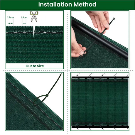 BukkitBow – Privacy Scherm – 180 g/m² Zonwering –