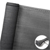 BukkitBow privacy scherm in antraciet, 150g/m², schaduwend 85%, temperatuurbestendig, inclusief kabelbinders voor privacy.