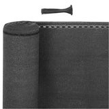 BukkitBow privacyscherm in antraciet, 180 g/m², schaduwend 85%, temperatuurbestendig, inclusief 50 kabelbinders.