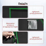 Reflecterende BukkitBow indoor kweekkas met stalen frame en observatievenster voor optimale groei en controle.