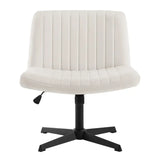 BukkitBow relaxstoel/fauteuil met fluweel of kunstleer, verstelbaar en 360° draaibaar, comfortabele zithoek in stijlvolle stijl