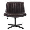 BukkitBow relaxstoel/fauteuil met verstelbare rugleuning en 360° draaibaar, bekleed met fluweel of kunstleer, comfortabel en stijlvol