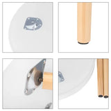 BukkitBow ronde salontafel met stabiele driehoekstructuur, verhoogde rand en 50 cm doorsnede, bijzettafel in modern design