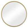 BukkitBow ronde spiegel van MDF, met metaal en glas, beschikbaar in 40x40, 50x50 en 60x60 cm, elegante muurdecoratie