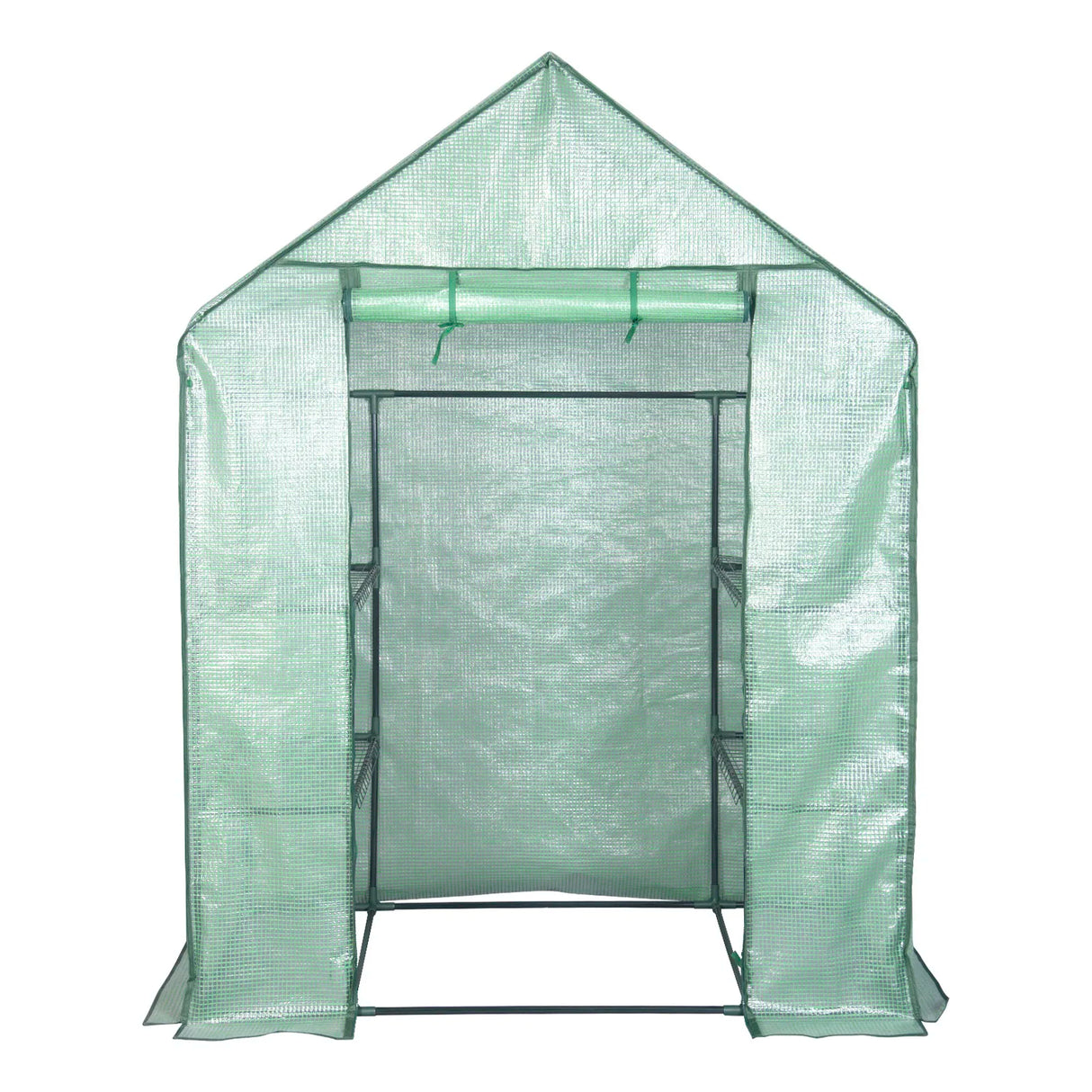 Ruime BukkitBow tuinkas met UV-bestendige folie, ritssluiting en stalen frame voor tuinopslag en bescherming
