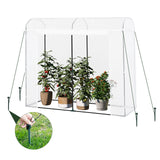 Ruime BukkitBow foliekas voor planten, 170x200 cm, wintervast, transparent folie, ideale bescherming voor tuinplanten