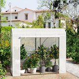 Ruime BukkitBow Foliekas voor planten, 170x200 cm, wintervast, met doorzichtige folie en stevige structuur voor tuinplanten