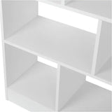 Ruime BukkitBow boekenkast met 8 open compartimenten, veilig ontwerp, veelzijdig gebruik, afmetingen 97,5x30x100cm.