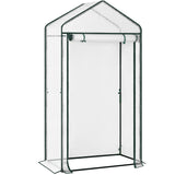 Ruime BukkitBow tomatenkas en plantenkas, 150 cm breed, met transparante folie en stevige frame voor tuinplanten.