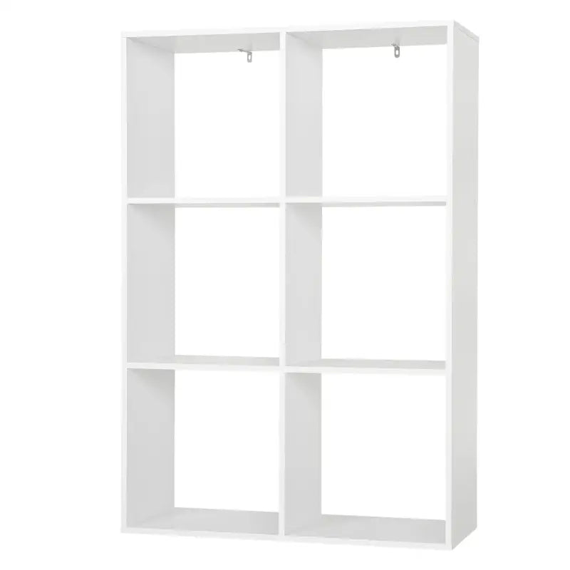 Ruimtebesparende BukkitBow boekenkast met 6 kubusvakken, multifunctioneel en stabiel ontwerp, afmetingen 71x106x29cm