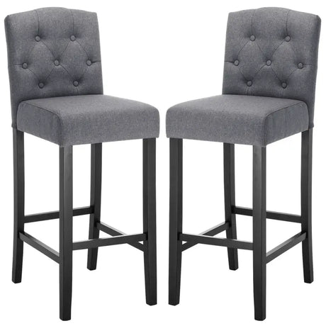 BukkitBow - Set Barkrukken - Linnen en Massief Houten Poten