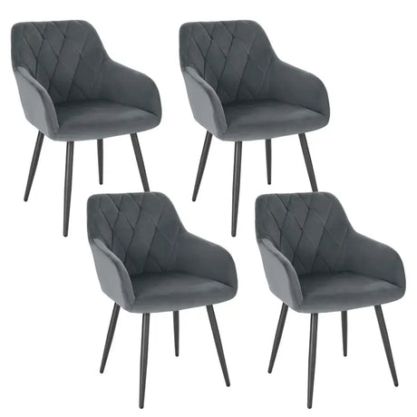 BukkitBow set eetkamerstoelen met ergonomisch ontwerp, gewatteerde zitting en stabiele constructie, zithoogte 46,5 cm.