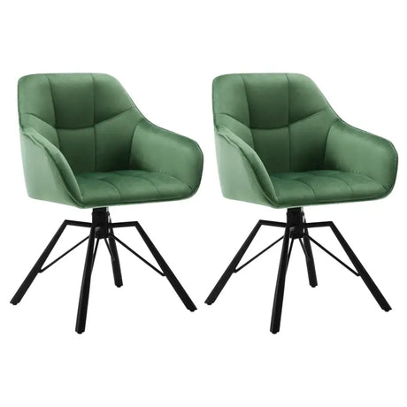 BukkitBow set eetkamerstoelen met dik gevoerde leren of fluweel, 360 graden draaibaar, zithoogte 48 cm.