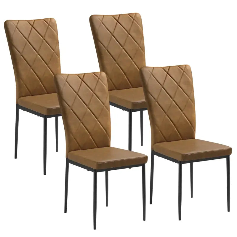 BukkitBow set eetkamerstoelen met leren en fluwelen zittingen, stevig metalen frame, zithoogte 46 cm, geschikt voor diverse interieurstijlen