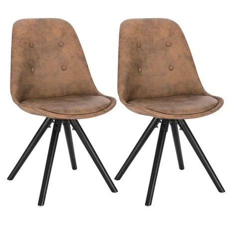 BukkitBow set van 4 stijlvolle stoffen fluwelen eetkamerstoelen met ergonomisch zitcomfort en eenvoudige montage, zithoogte 46 cm.