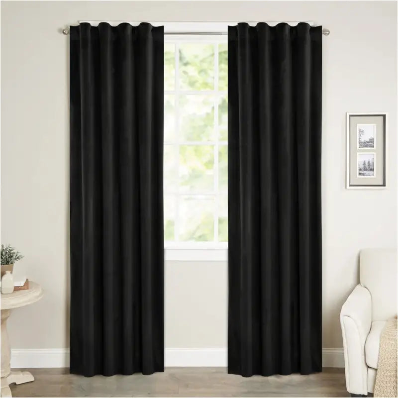 BukkitBow fluwelen gordijnen met 300g/m², 140 cm breed, in verschillende hoogtes, geschikt als elegant raamdecor.