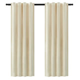 BukkitBow fluwelen gordijn set, 300g/m², 140 cm breed, in verschillende hoogtes, donkere kleur, zachte stof.