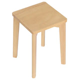 BukkitBow set houten krukken van natuurlijk beukenhout, stapelbaar, vochtbestendig, zithoogte 44,5 cm, geschikt als stoelen of bijzettafel.