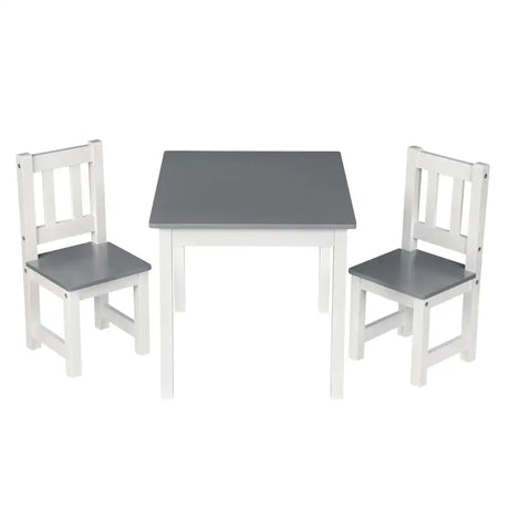 BukkitBow kindertafel met stoelen, compact ontwerp, veilige en stevige houten tafel van 60x50x48cm voor kinderen
