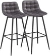 BukkitBow set van 2 barkrukken, kunstleer of fluweel, 88 cm hoog met stevig metalen frame, comfortabele zit.